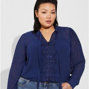 Medieval Blue Torrid Blouse